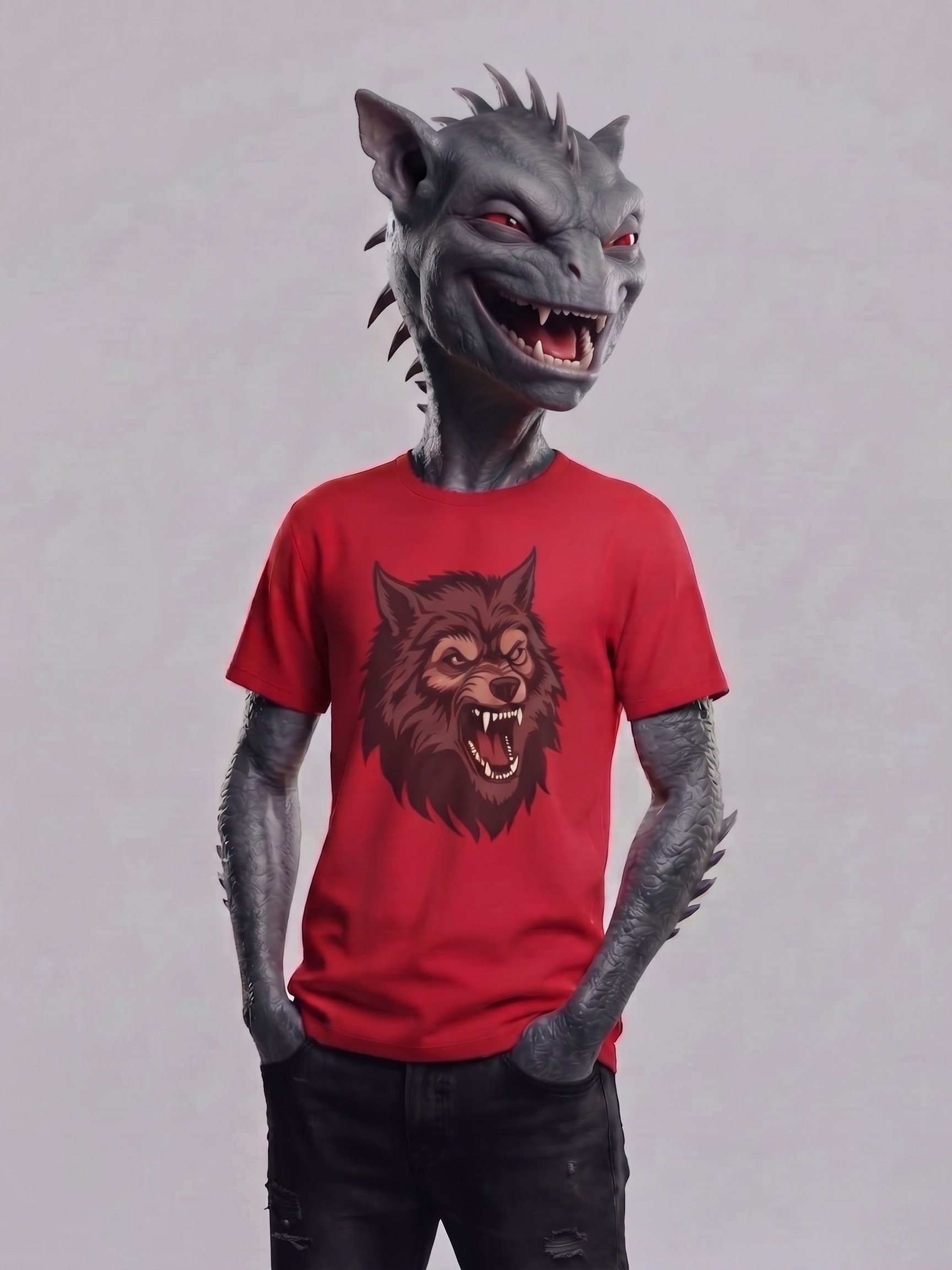 Angry Werewolf Head Tee product image (2)