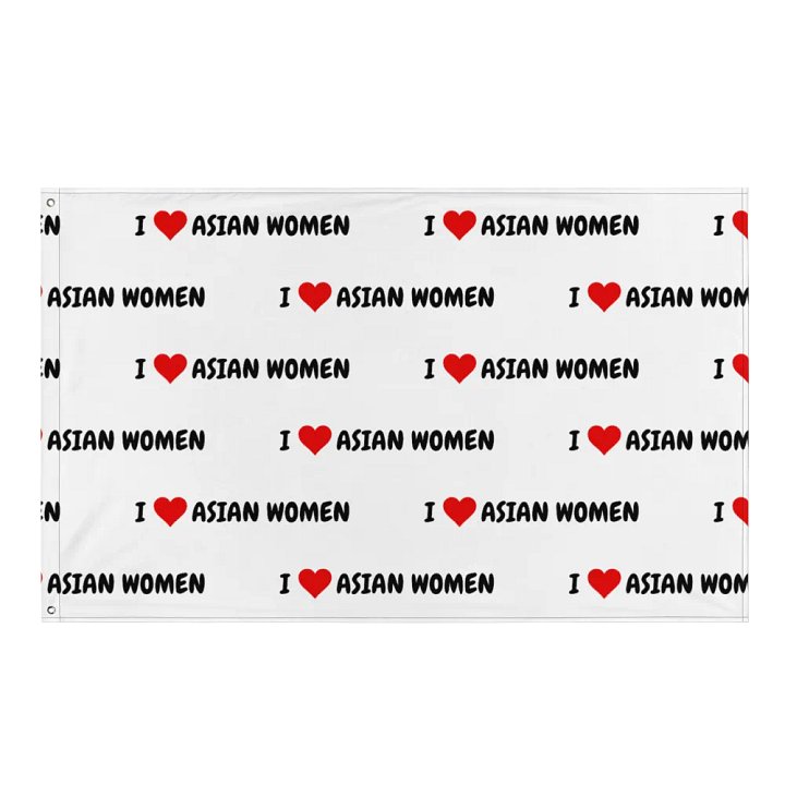 I <3 ASIAN WOMEN Flag product image (1)