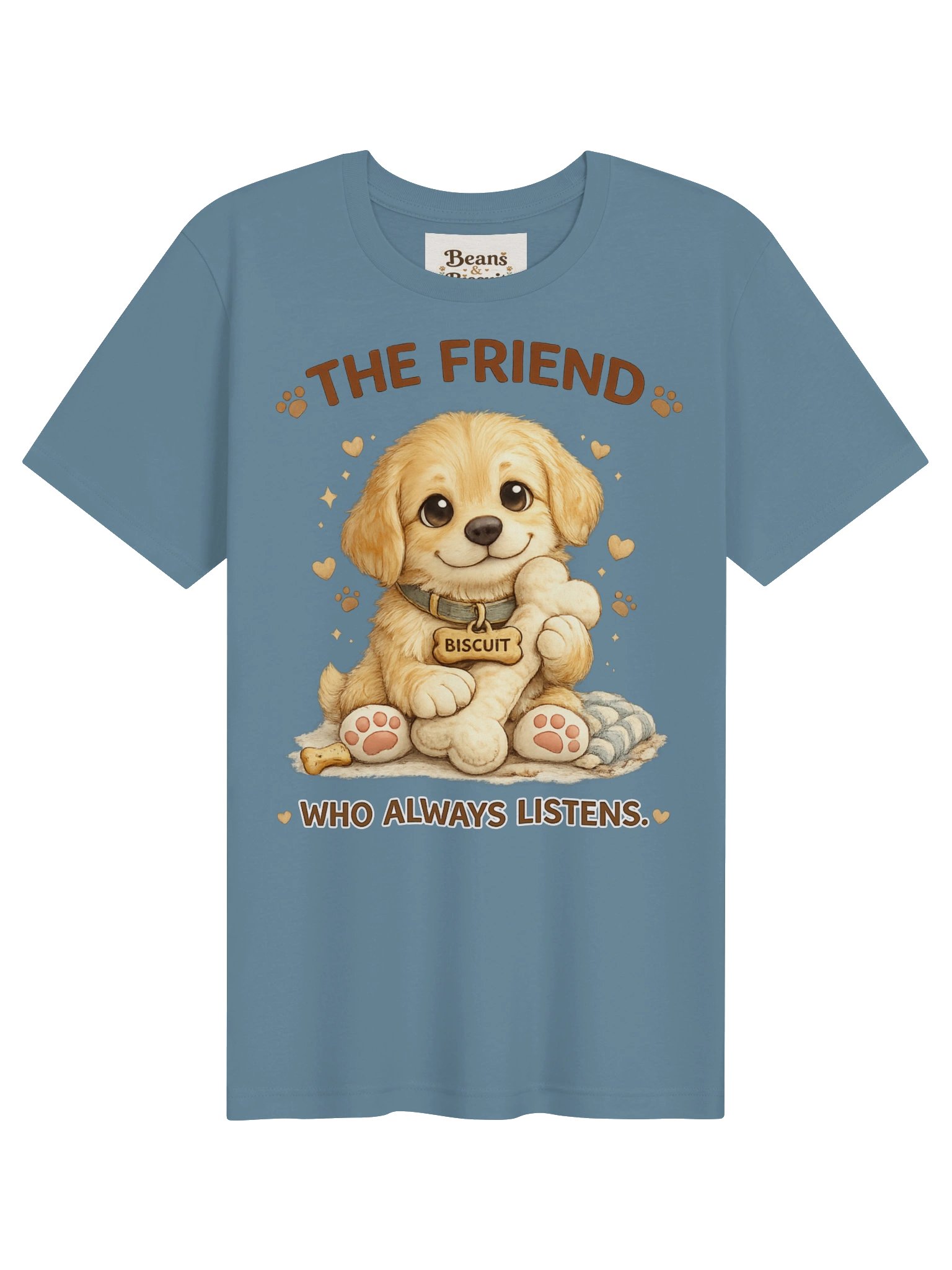 Biscuit The Friend Who Always Listens Puppy Tee product image (1)