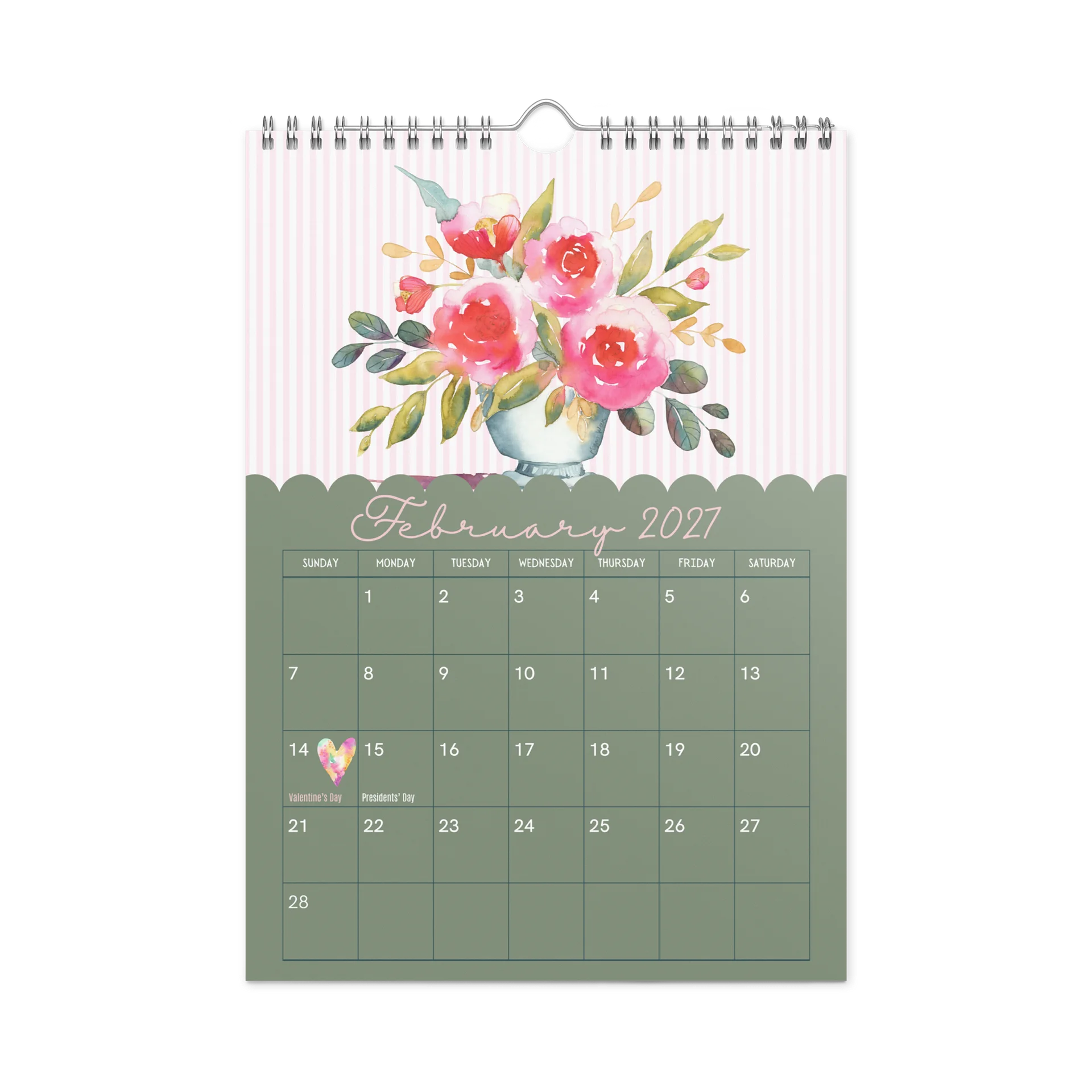 Bloom Through the Seasons: A Watercolor Calendar (July 2026 - June 2027) product image (2)