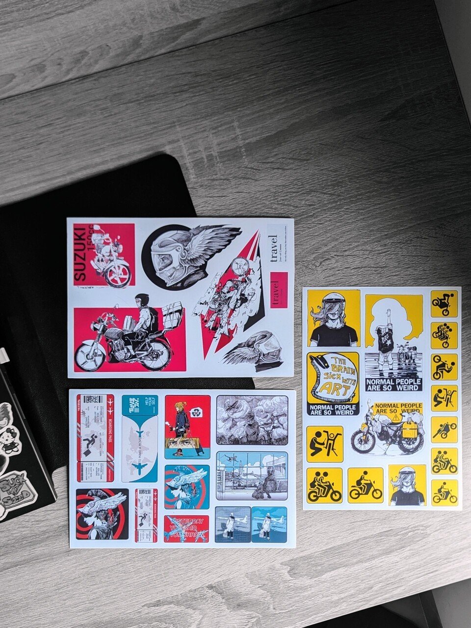 "Trip" 3 stickerset A5 product image (6)