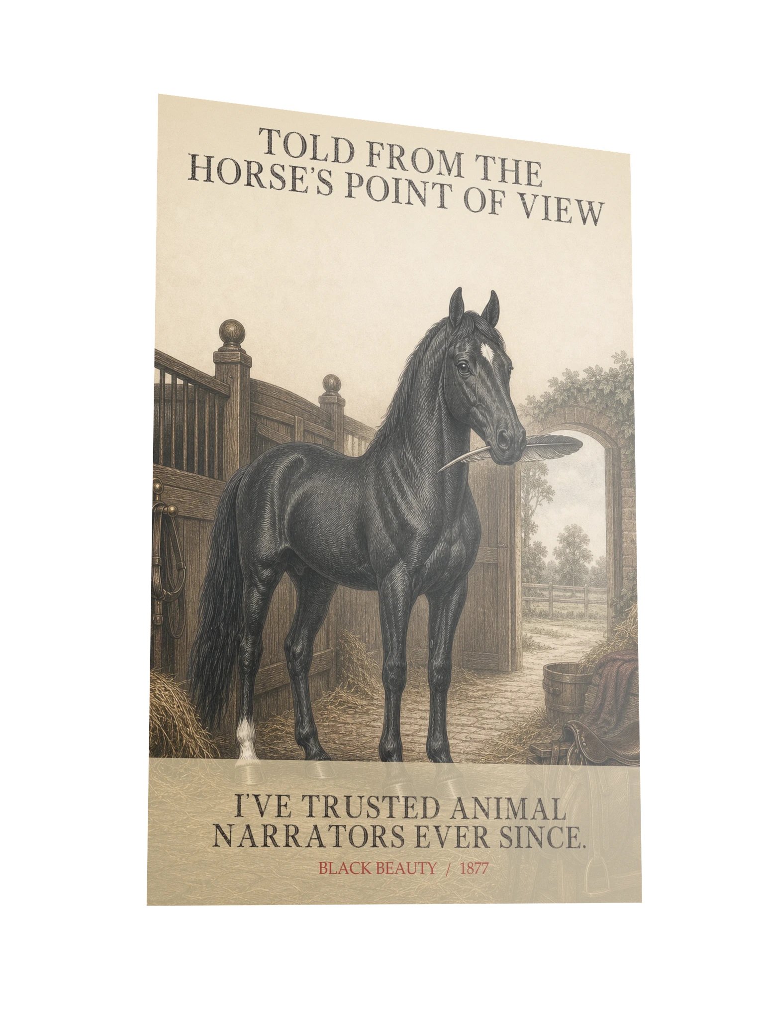 Told From Horse S Point View Ve -- Black Beauty Art Print product image (10)