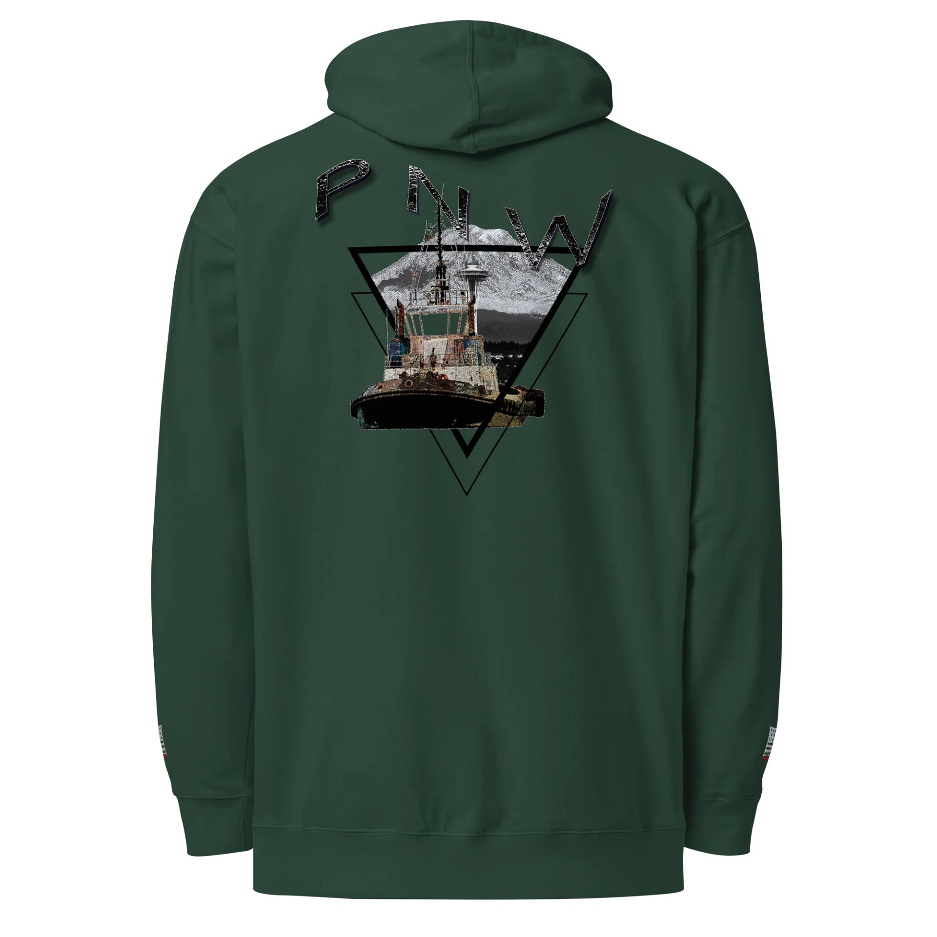 PNW T - Mt Raine & Tug Chief – Maritime Heritage | Twin Anchor Apparel Wheelhouse Watch Line product image (1)