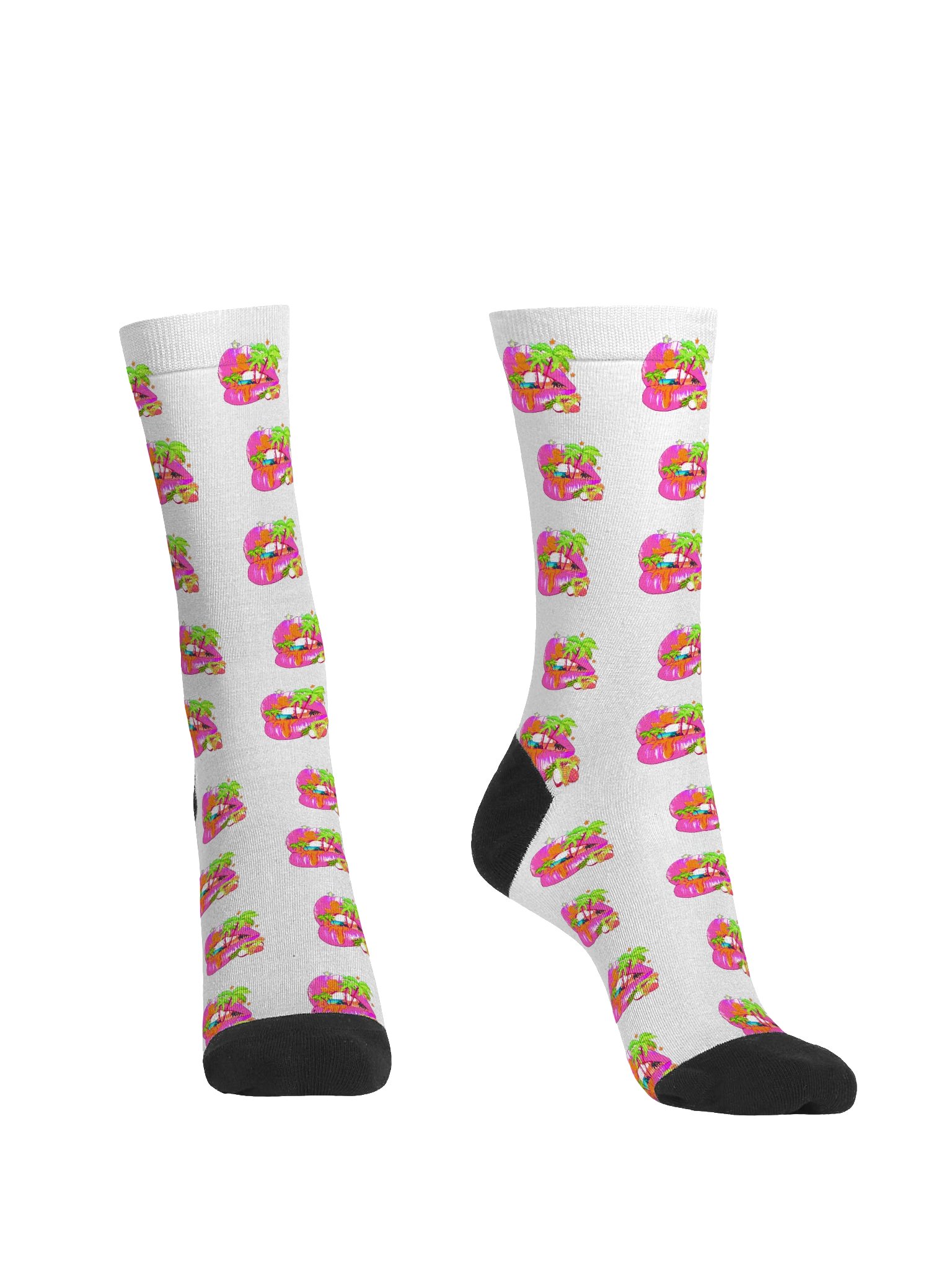 FUNISLAND LIPS CREW SOCKS product image (2)