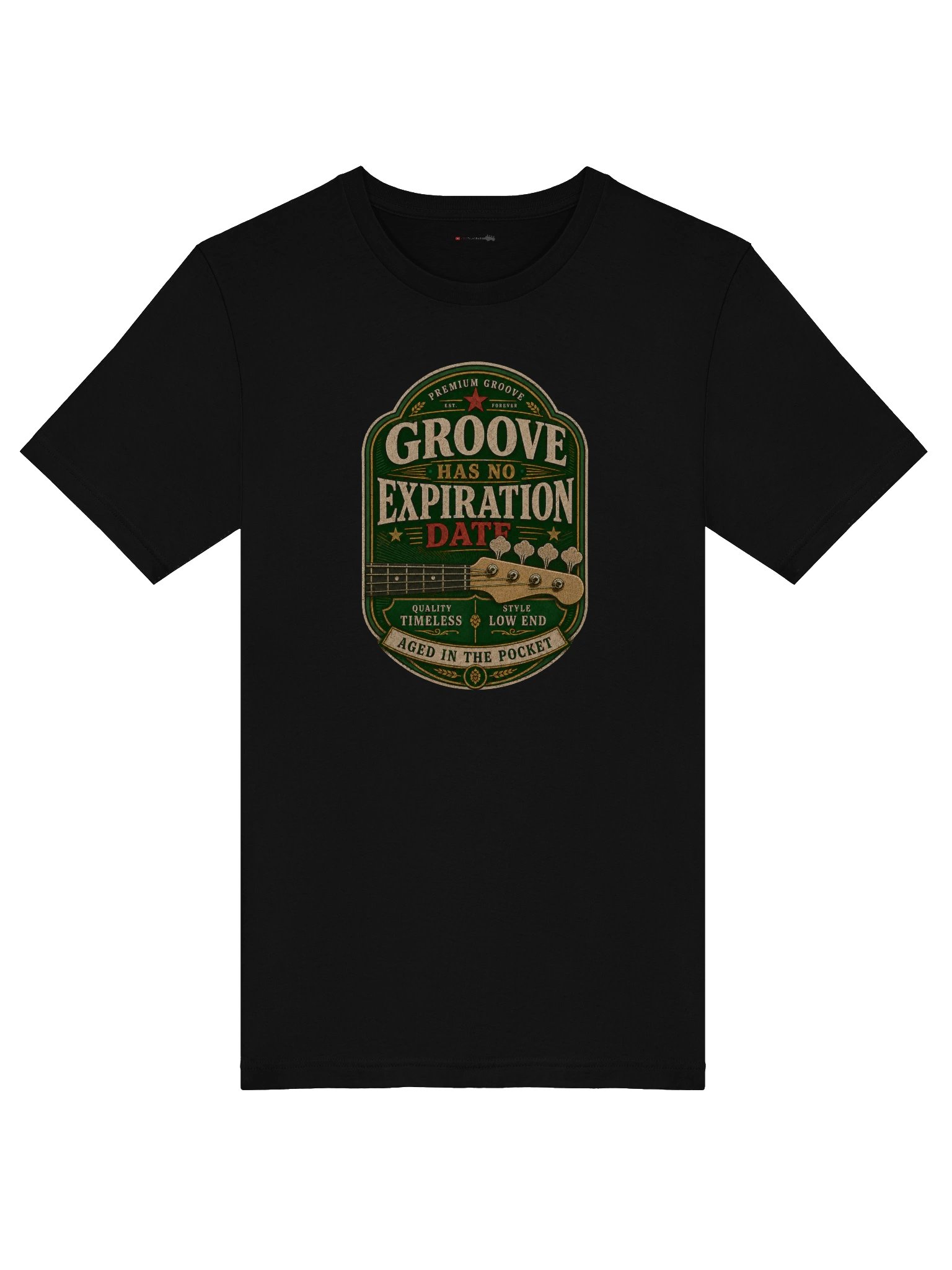 Groove Has No Expiration Date – Vintage Bass Guitar T-Shirt product image (5)
