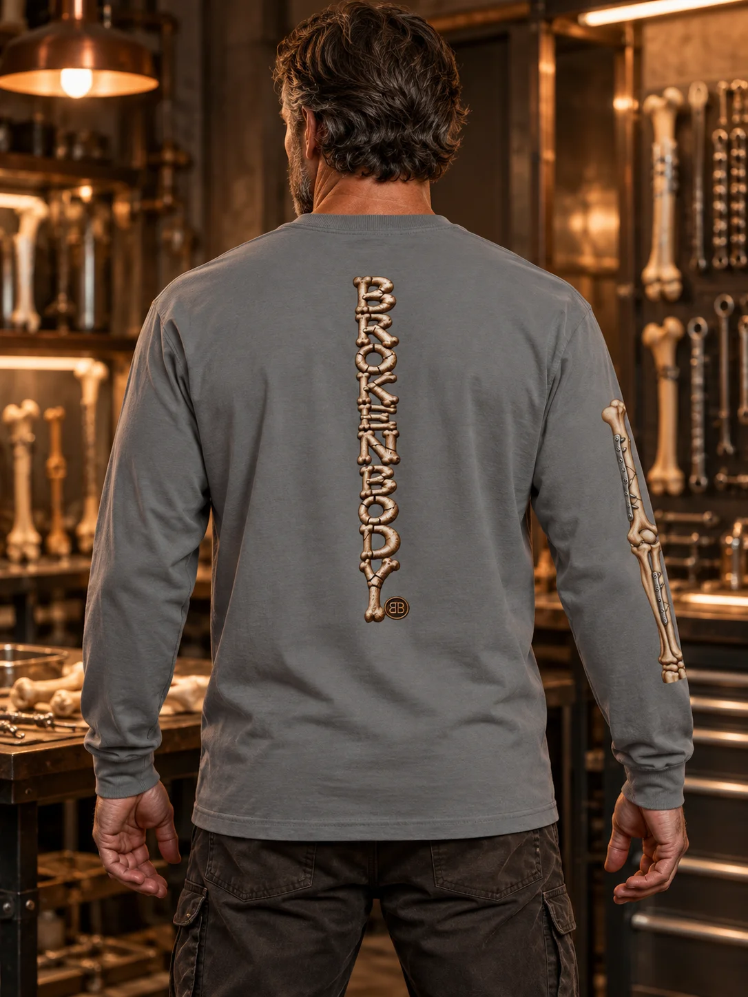 Arm Surgery Shirt — Aftermarket Parts Right Upper & Lower Arm Long-Sleeve Tee | Rebuild Shop product image (2)