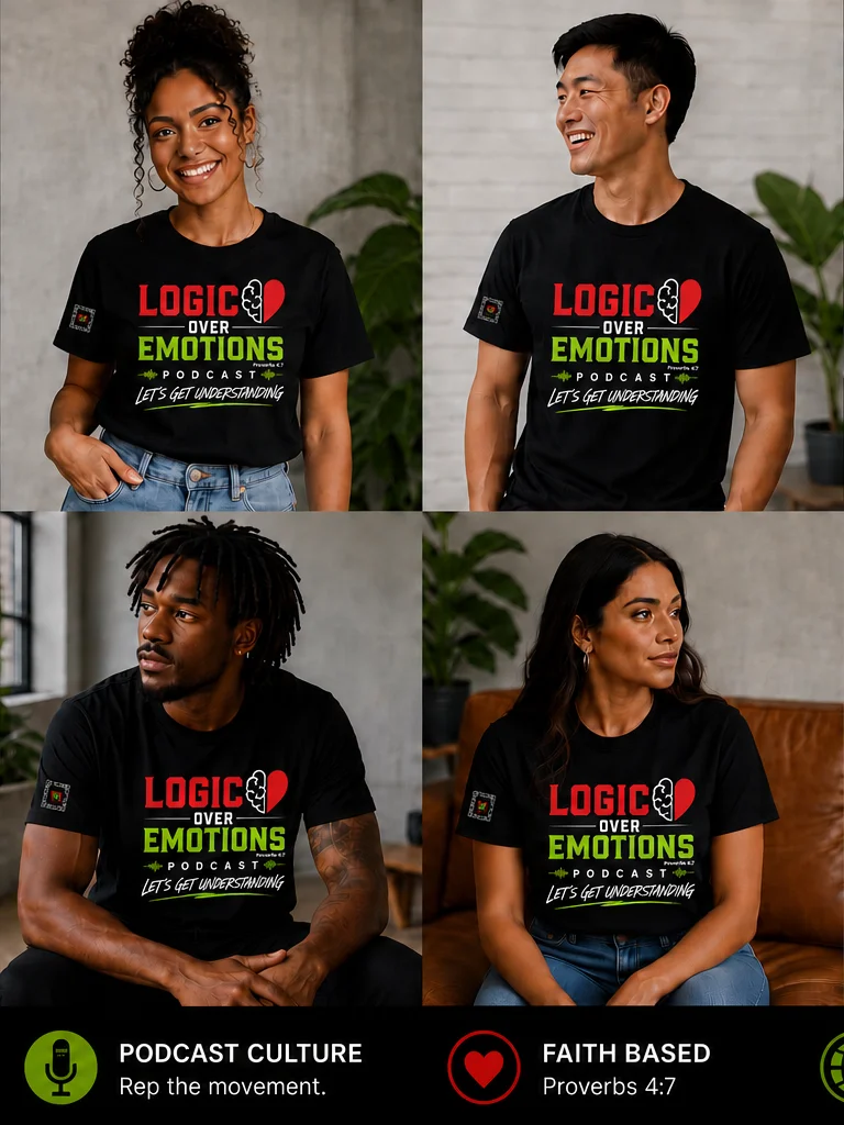 Logic Over Emotions " Lets Get Understanding " Tee product image (2)