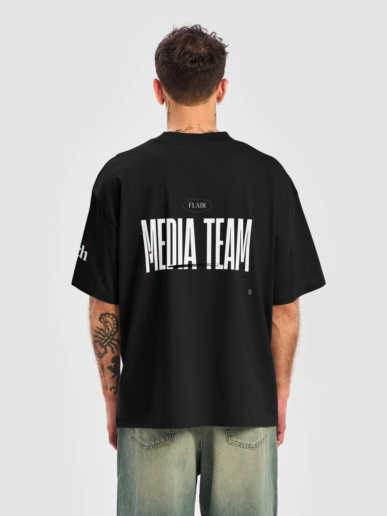 Oversized Mens Tee - Flair - Media Team product image (6)