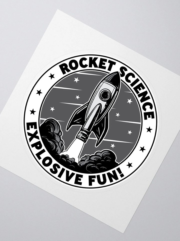 Rocket Science: Explosive Fun Sticker for Science Lovers product image (4)