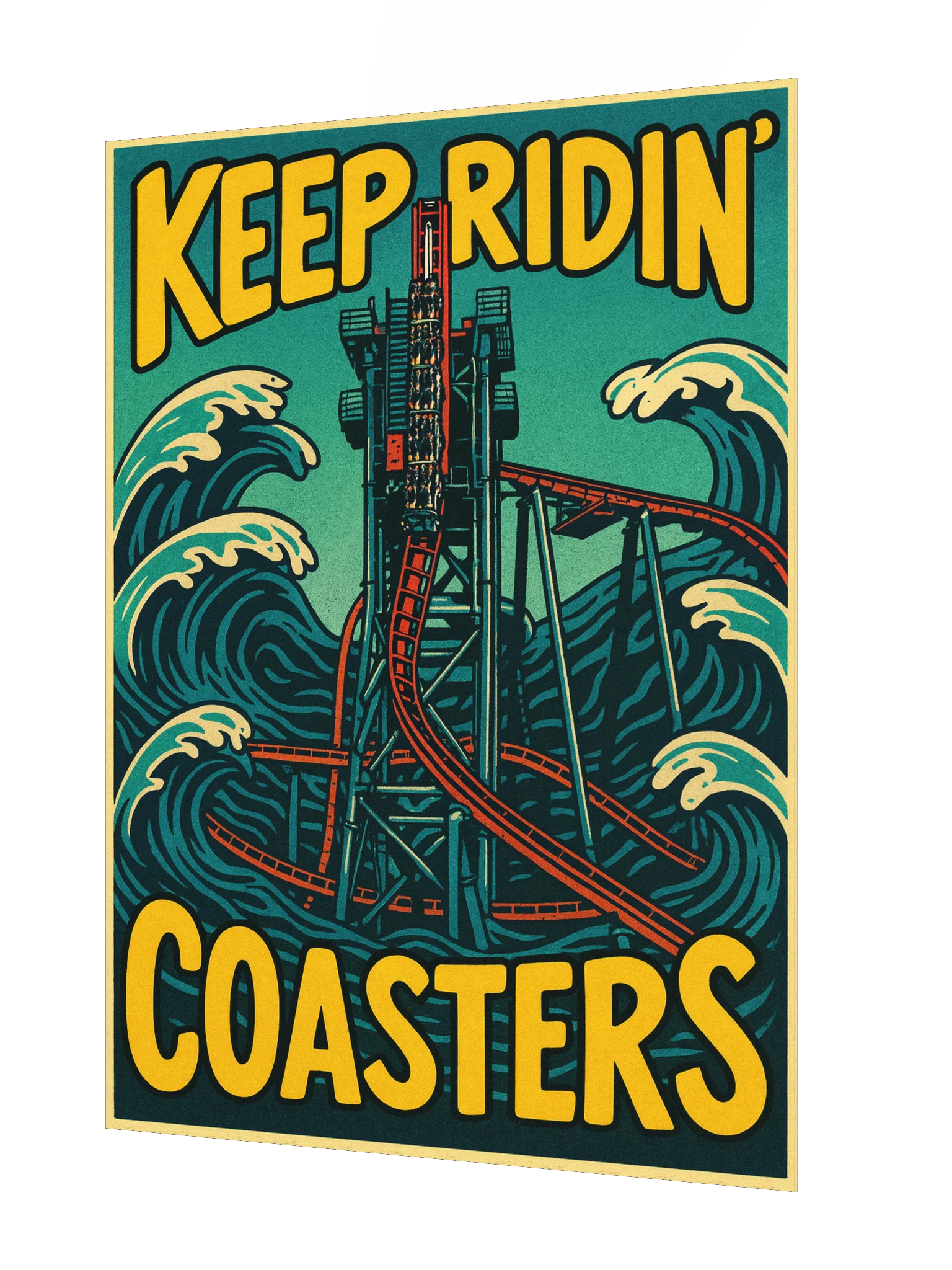Vertical Tilt Coaster - Siren's Poster | 18x24" product image (2)