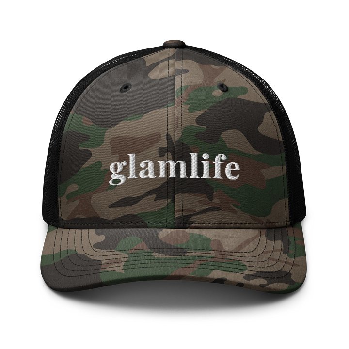 Glamlife Camo Trucker Hat product image (1)