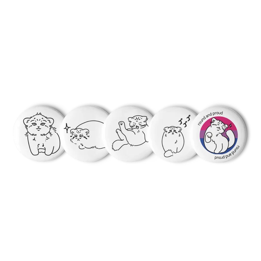 Pride Manul Pin Set - Bisexual product image (6)