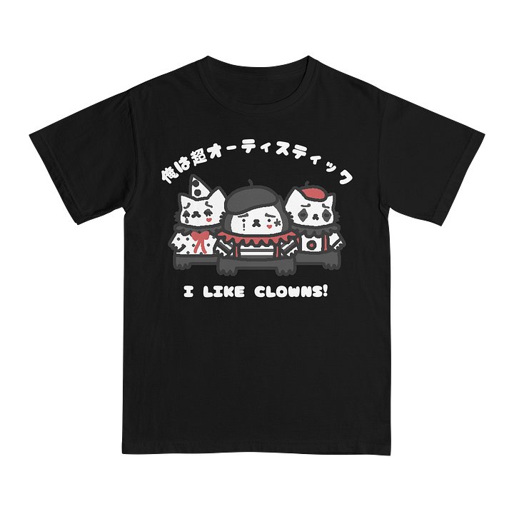 I LIKE CLOWNS tee (mime edition) product image (1)