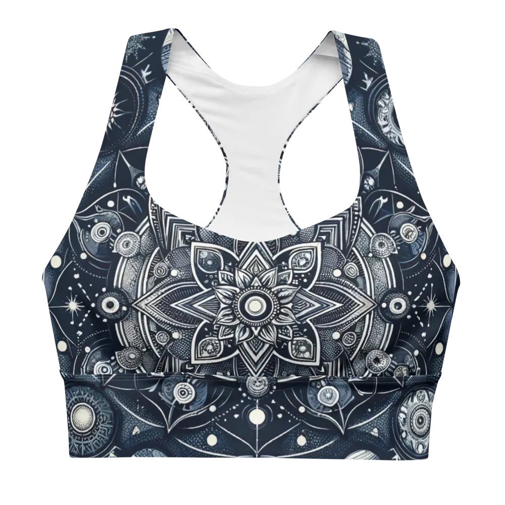All-Over Print Longline Sports Bra product image (2)