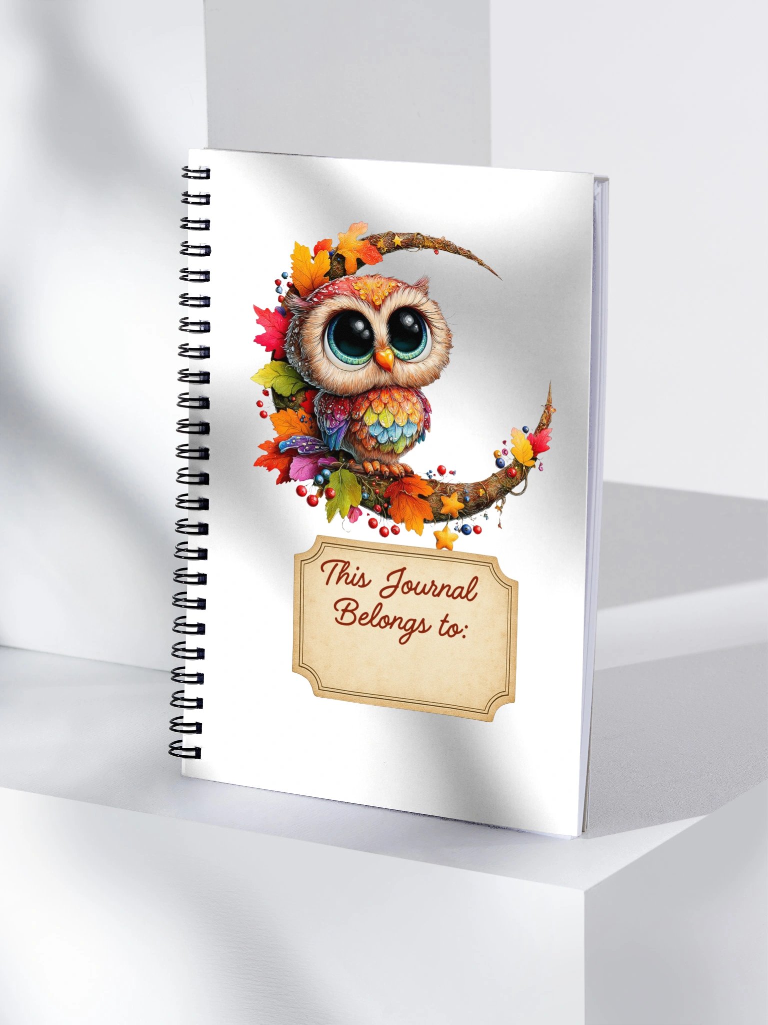 Autumn Owl Spiral Journal product image (4)