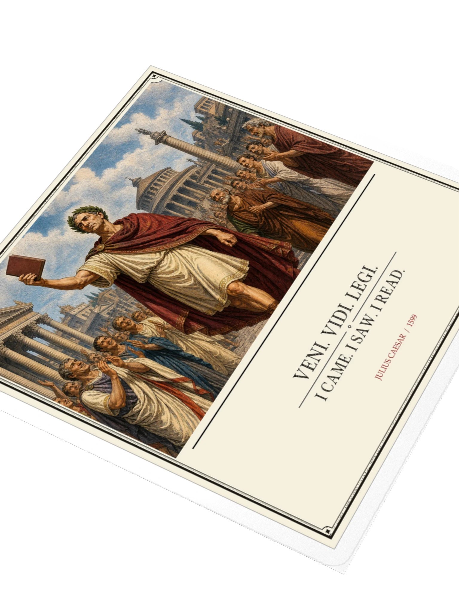 Veni Vidi Legi -- Julius Caesar Sticker product image (3)