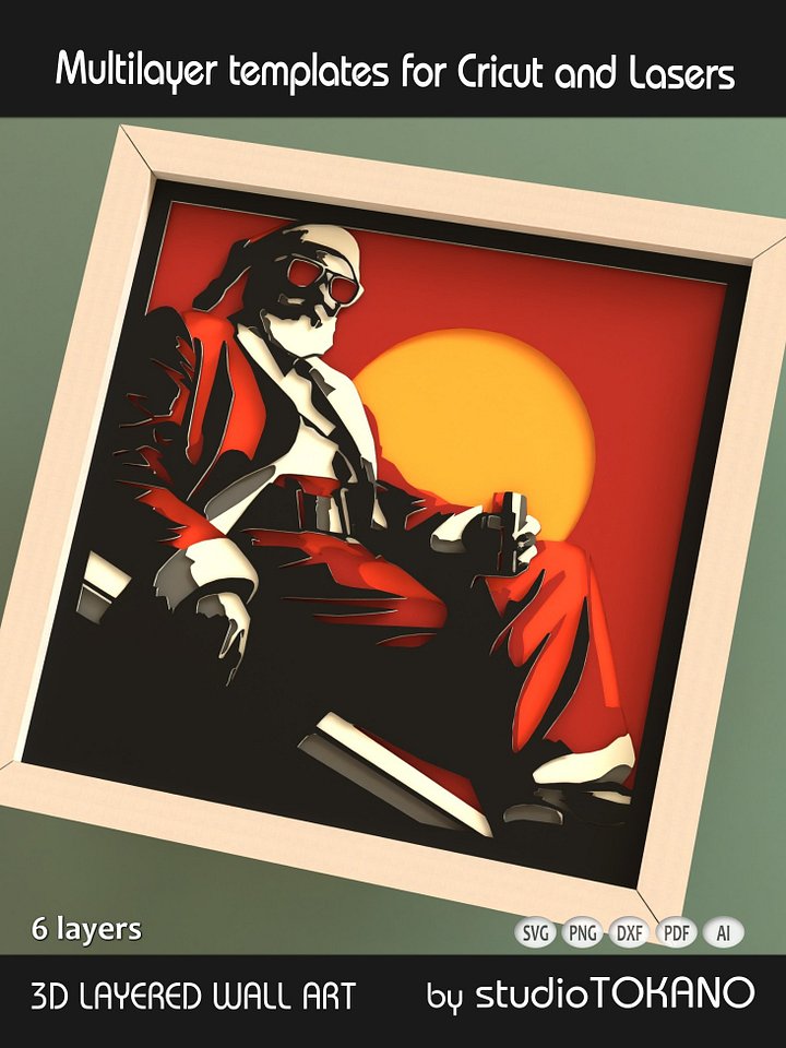 Santa Multi layered Shadowbox product image (2)