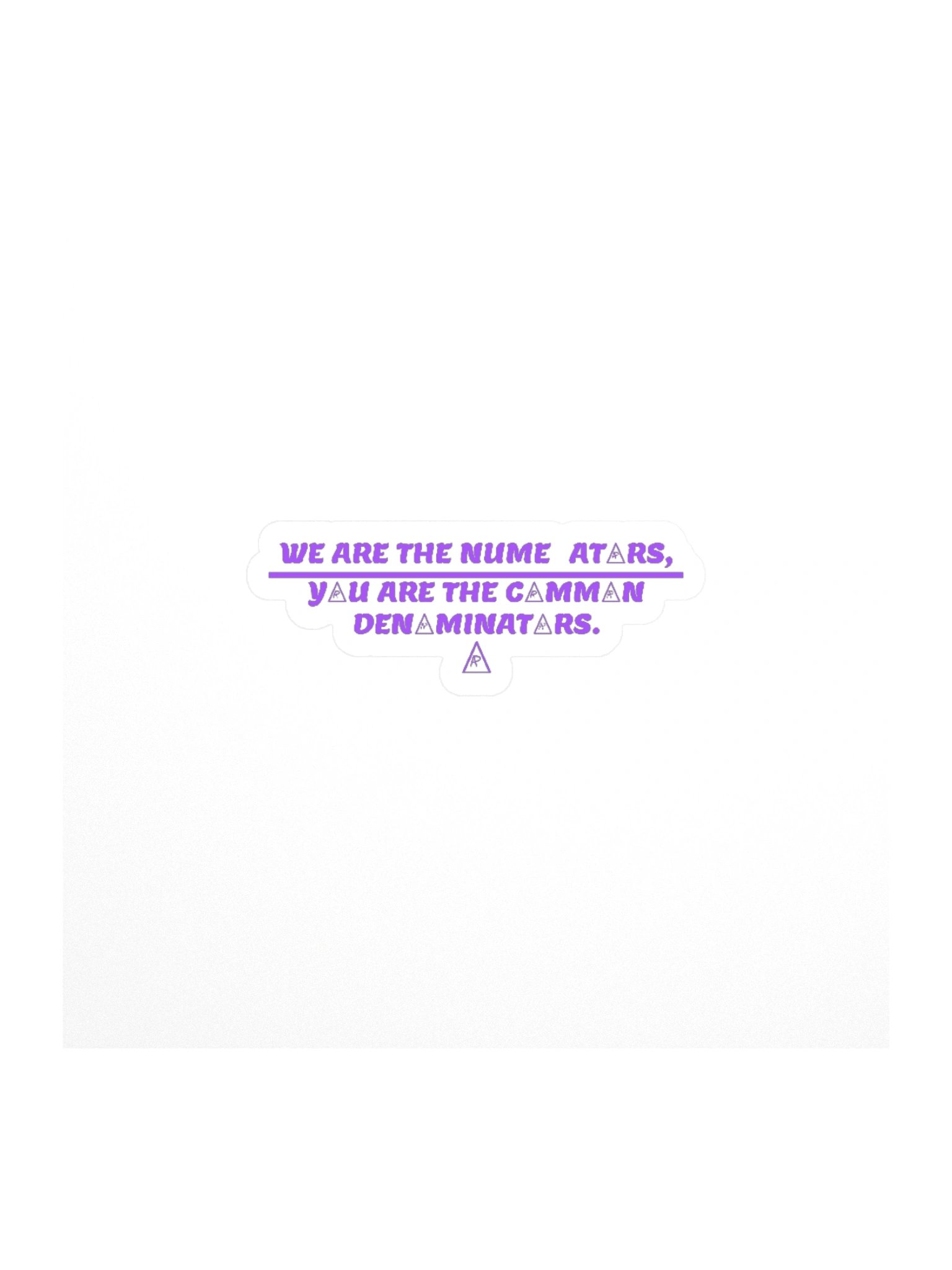 NUMERATORS — Sticker product image (3)