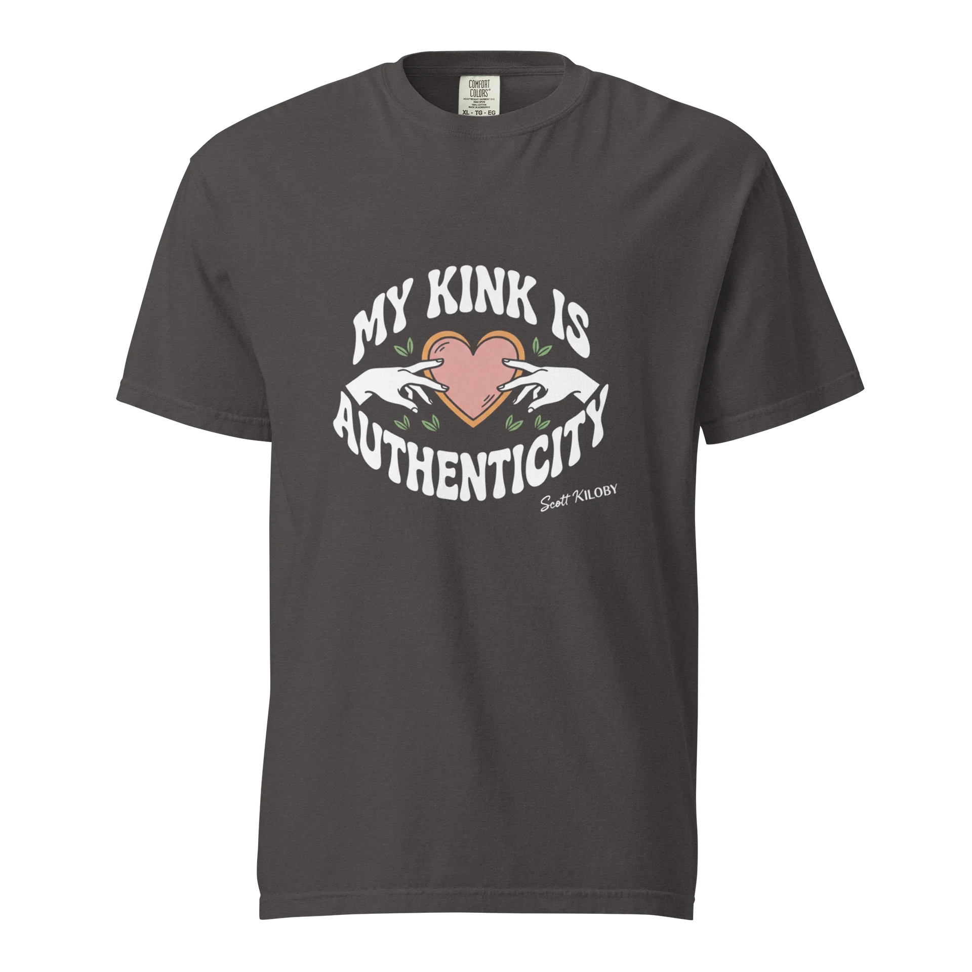 “My Kink Is Authenticity” Graphite T-Shirt product image (1)