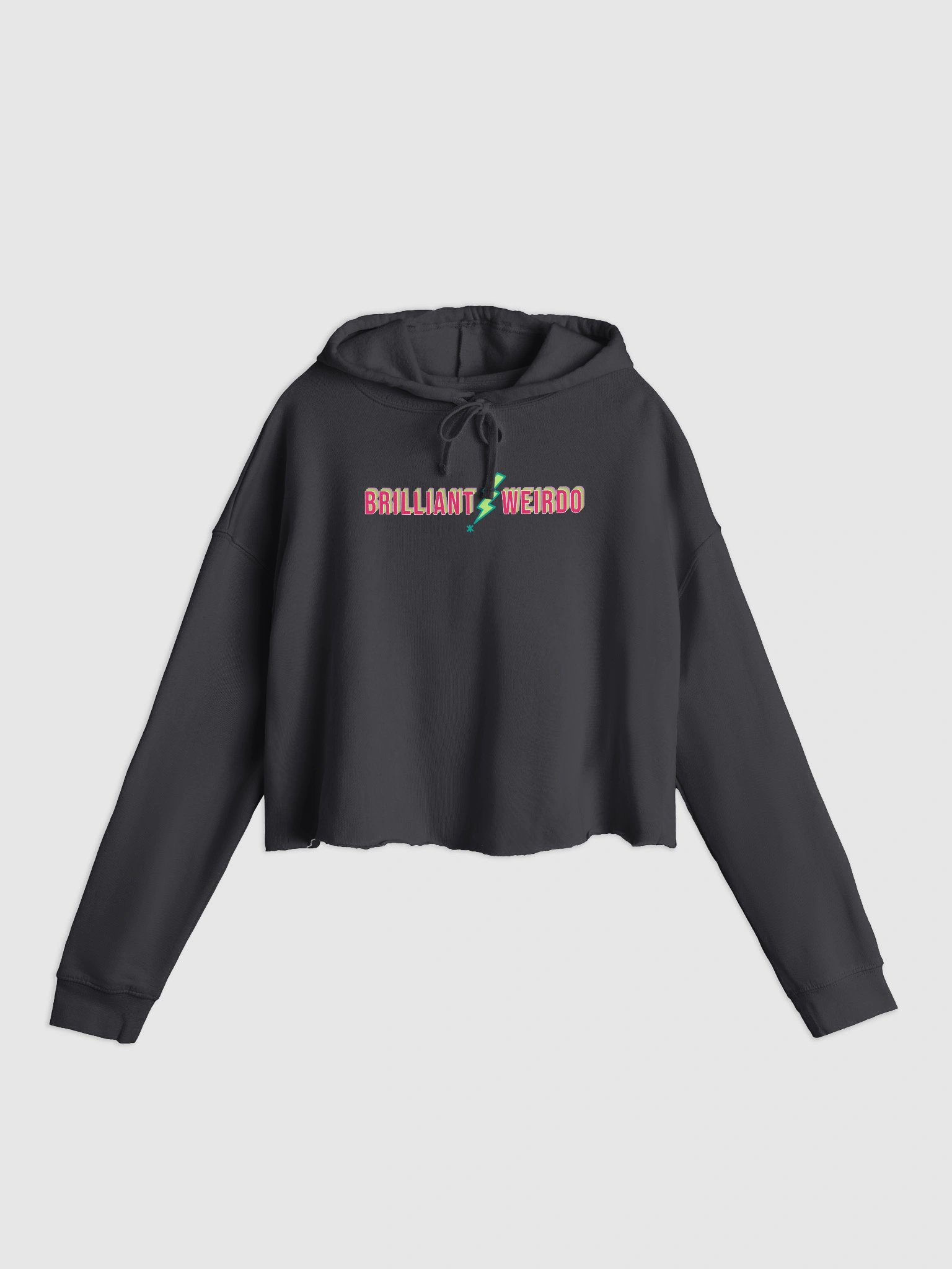 Brilliant Weirdo Cropped Hoodie - Lightning Bolt product image (1)