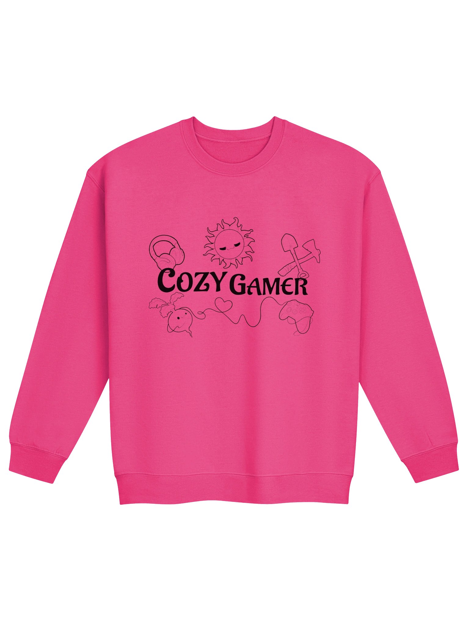 Cozy Gamer Summer Crewneck [Black Font] product image (5)