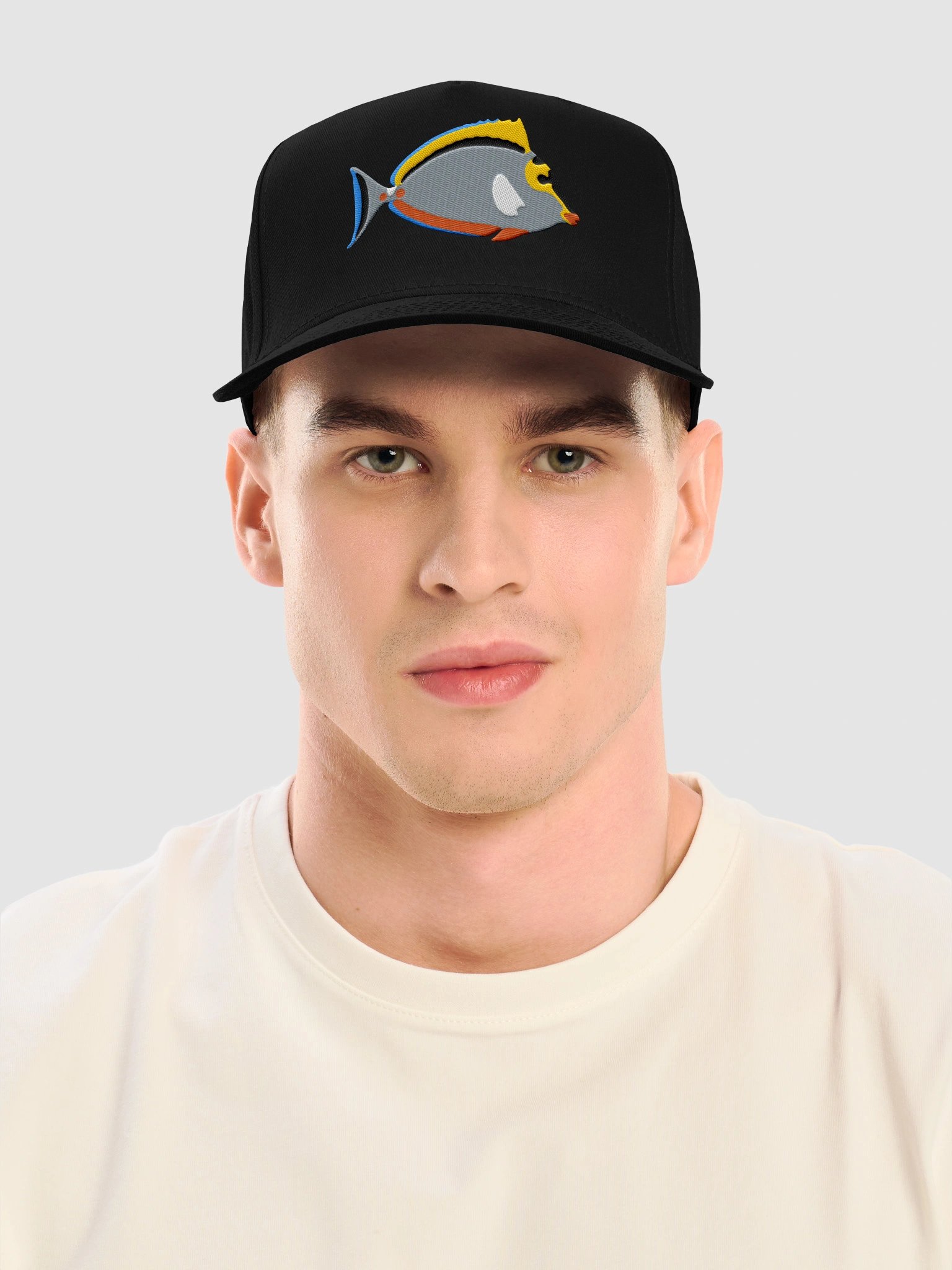 Blonde Lipstick Tang Embroidered Baseball Cap | Reef Fish Hat for Saltwater Aquarium Lovers product image (2)