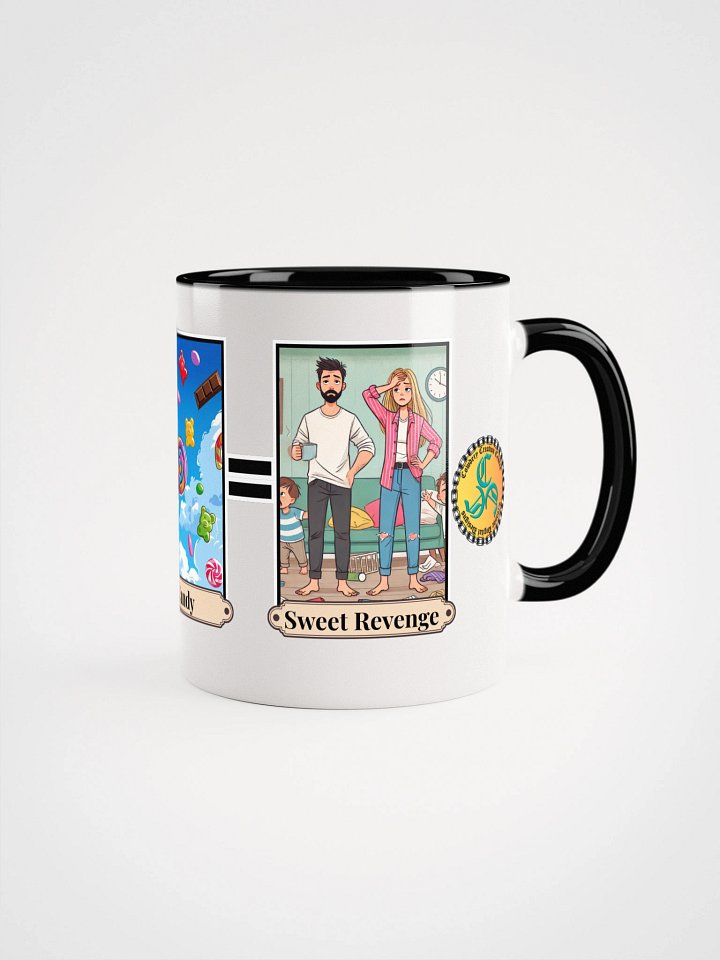 Grandkids + Candy = Sweet Revenge (Both) 2-Tone Ceramic Mug product image (14)