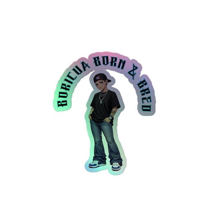 Boricua born sticker product image (2)