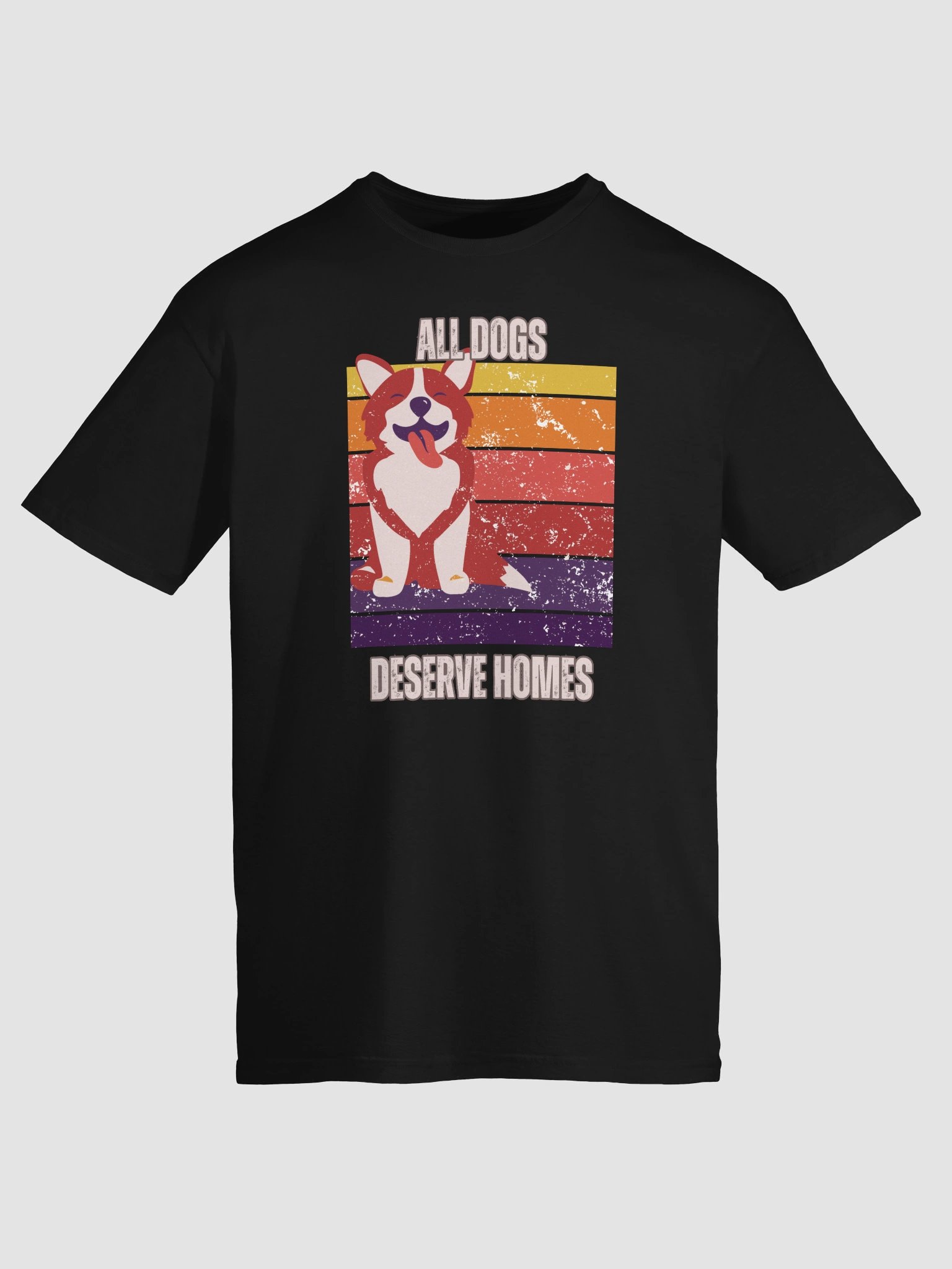 All Dogs Deserve Homes – Retro Dog Lover T-Shirt product image (6)