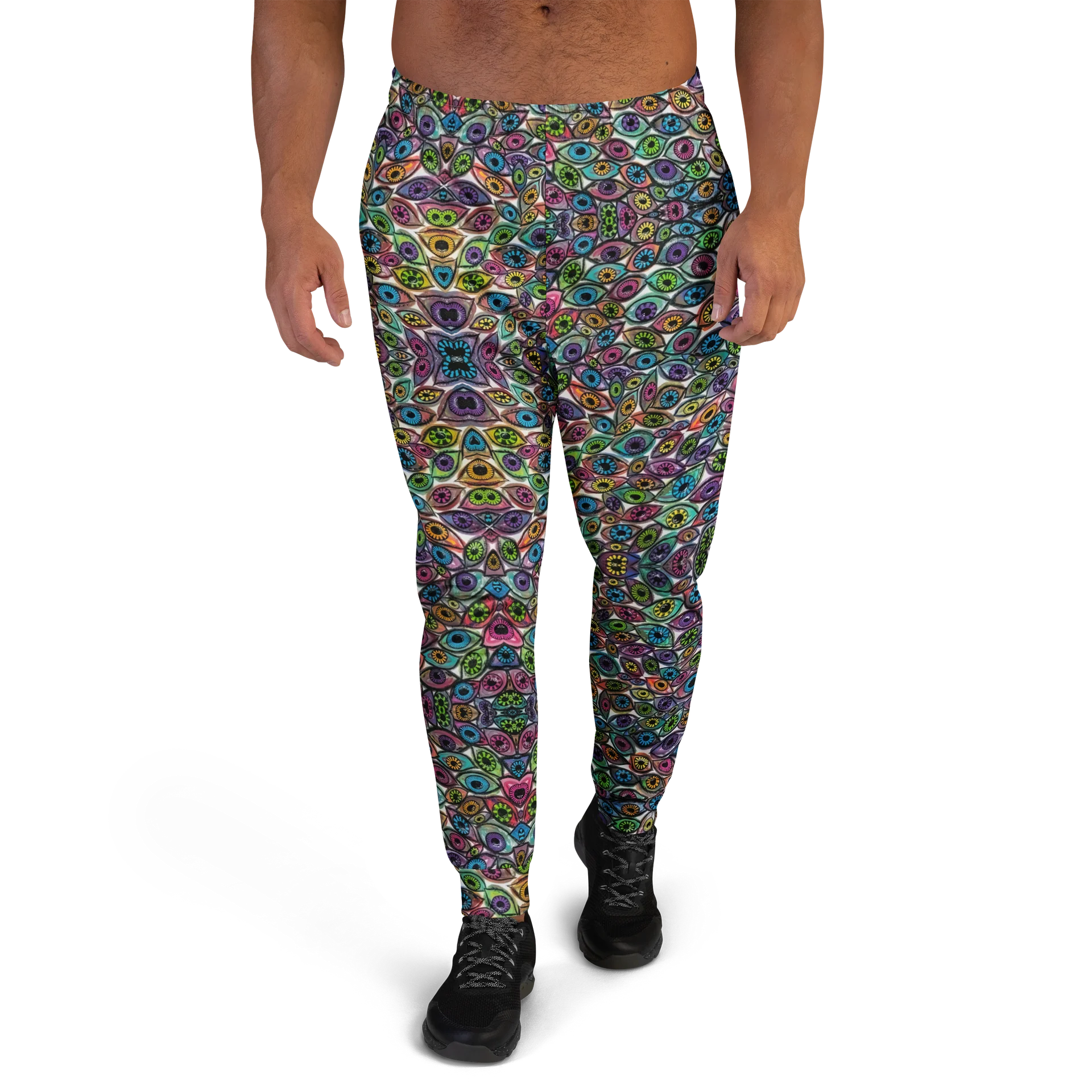Men's Colorful Eyes Recycled Jogger Pants | Eye See You Too product image (2)
