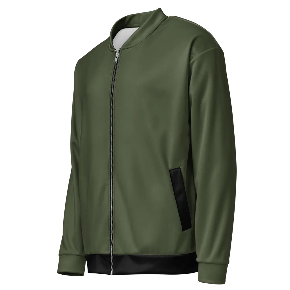 Olive Bomber Jacket product image (7)