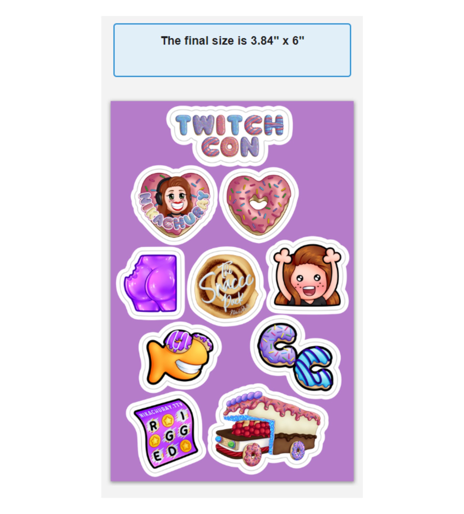 TwitchCon Sticker Sheet product image (1)