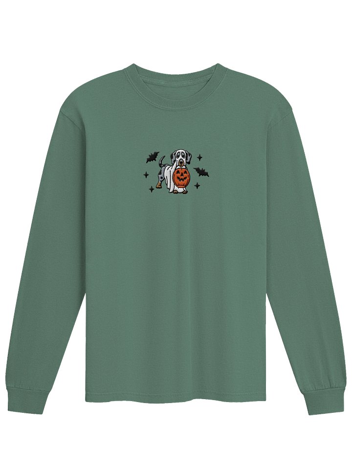 Halloween Dachshund(Dapple) Embroidered Long-sleeved T-Shirt product image (25)