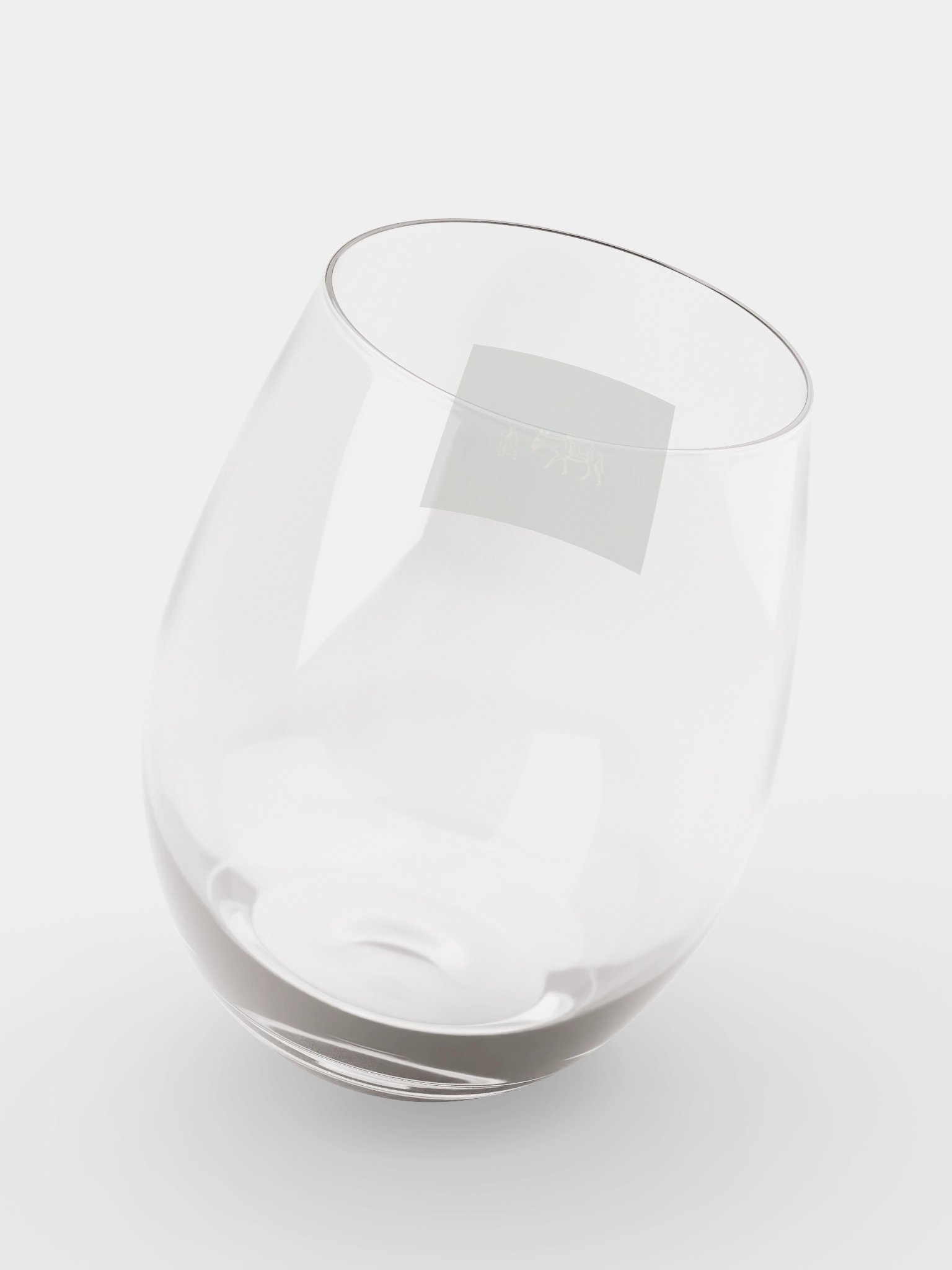Donkey Pack Line Art Stemless Wine Glass product image (8)