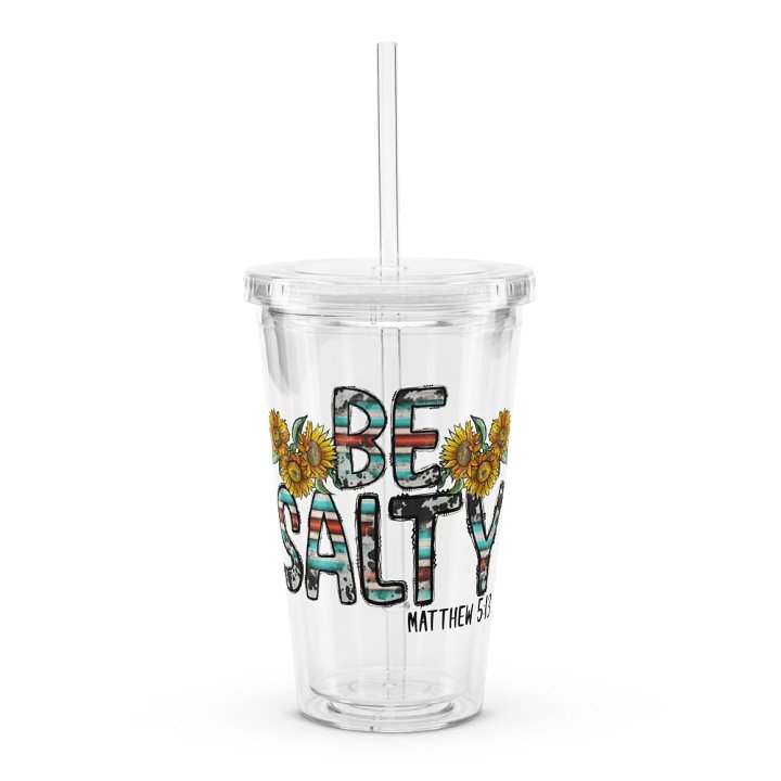 Be Salty - Double Wall Clear Plastic Tumbler product image (1)