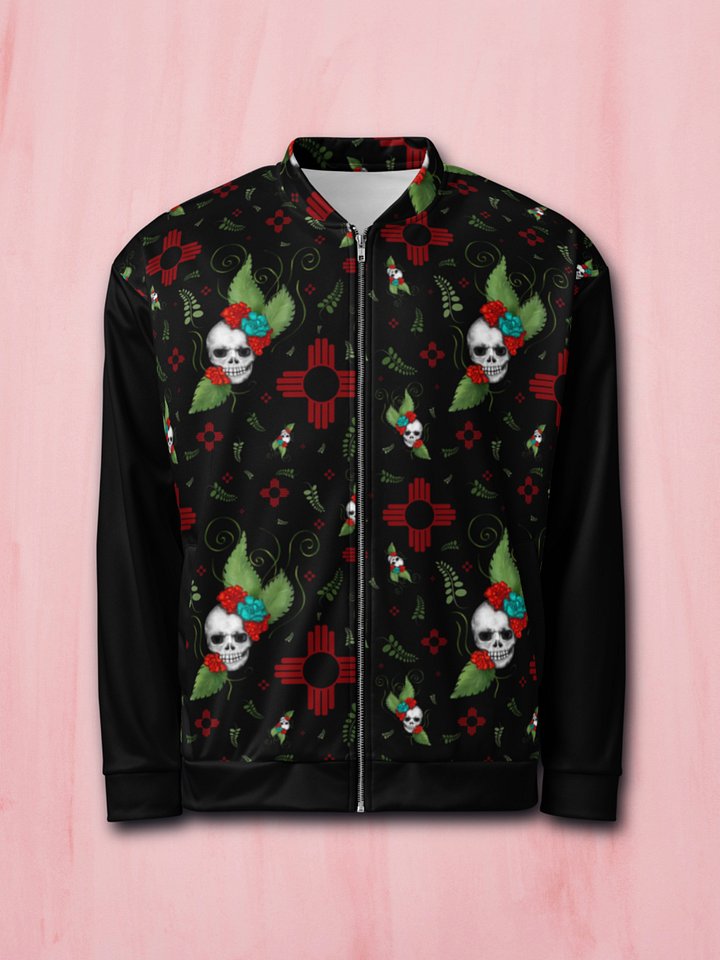 Floral Skulls Zia Bomber Jacket product image (1)
