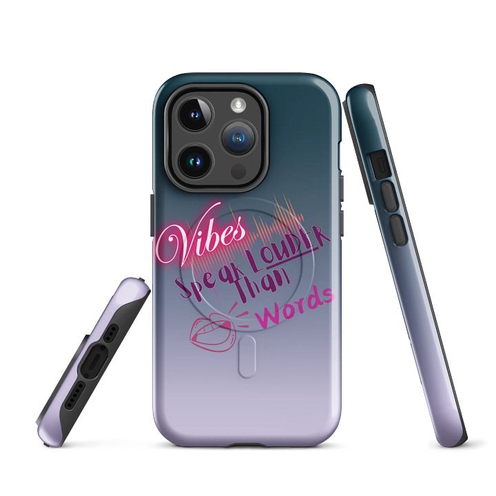 Vibes Speak Louder Than Words iPhone® Tough Case product image (3)