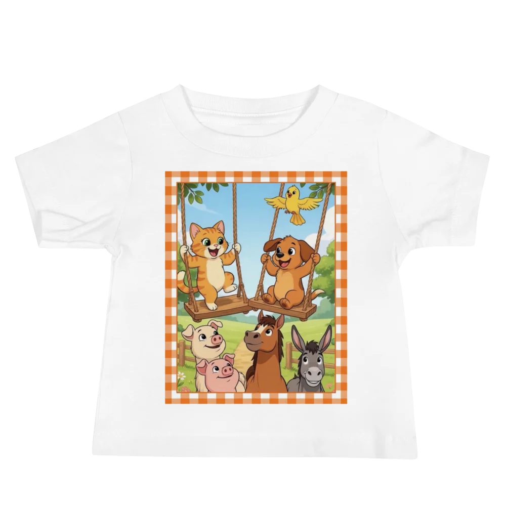 Cute Kitten and Puppy Baby Tee product image (2)