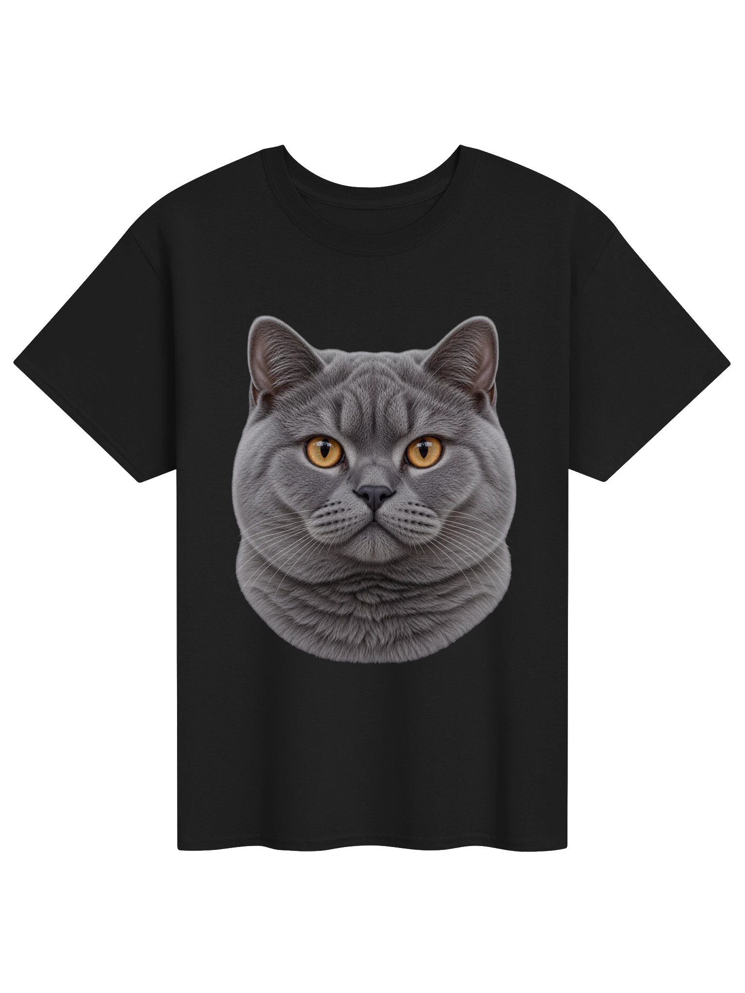 Cat - British Shorthair (Face) — Unisex Gildan Heavyweight 100% Cotton T-Shirt product image (1)