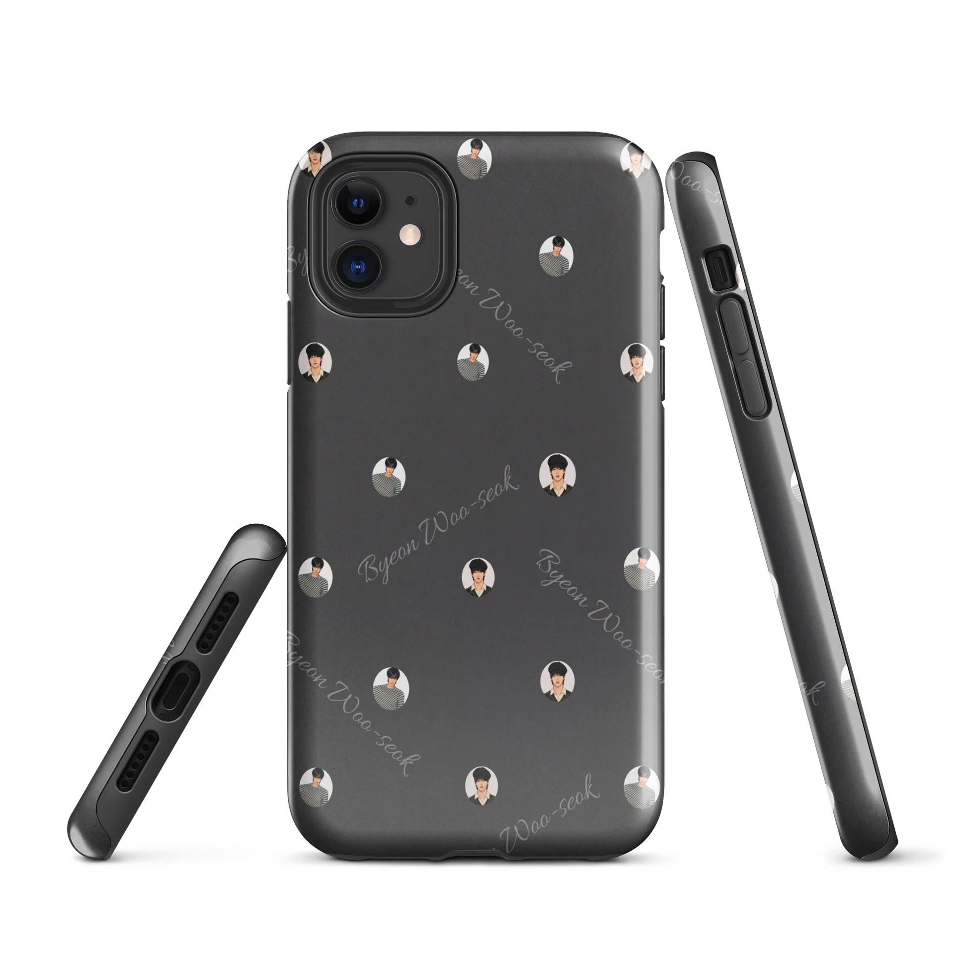 Byeon Woo-seok Polkadot Pattern Tough iPhone Case product image (1)