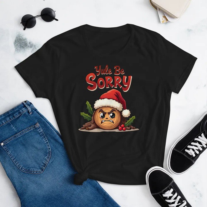 Angry Yule Log Santa Tee product image (10)