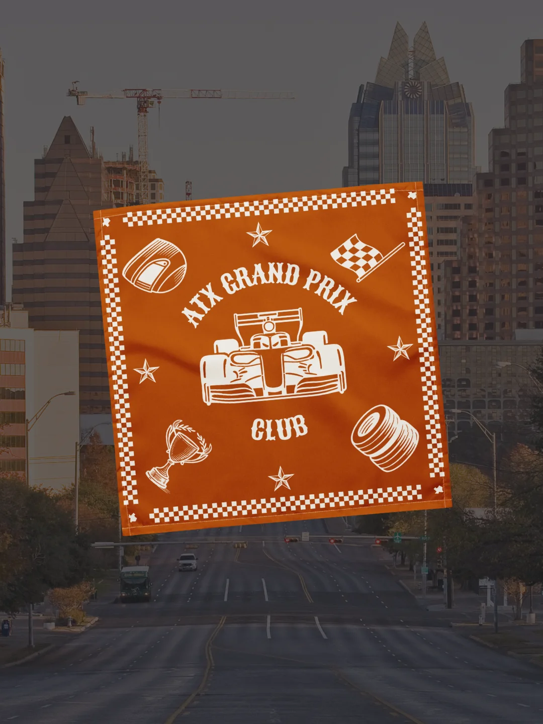 Orange Racer Bandana product image (2)