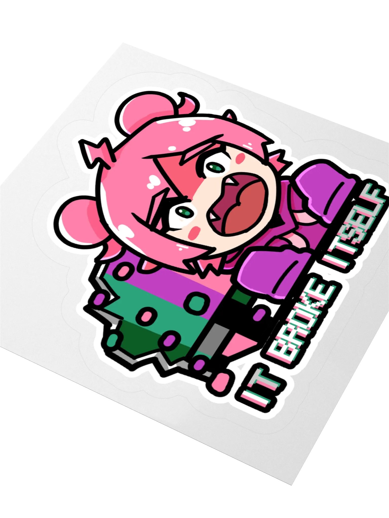 It Broke Itself Sticker product image (3)
