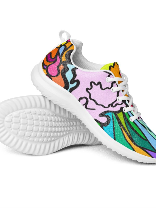 Vibrant Fusion Men's Sneakers - Wave at Sunset product image (6)
