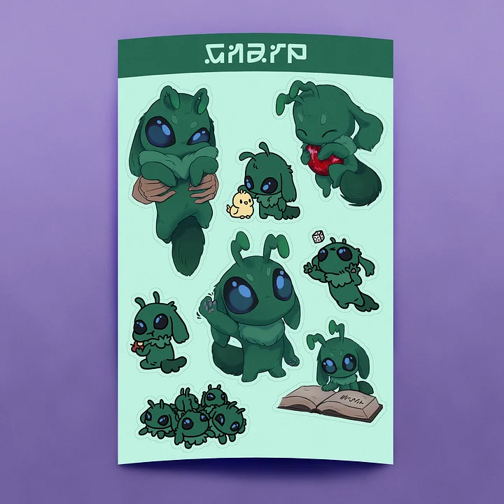 (Pre-order) Gnarp Sticker Sheet product image (2)