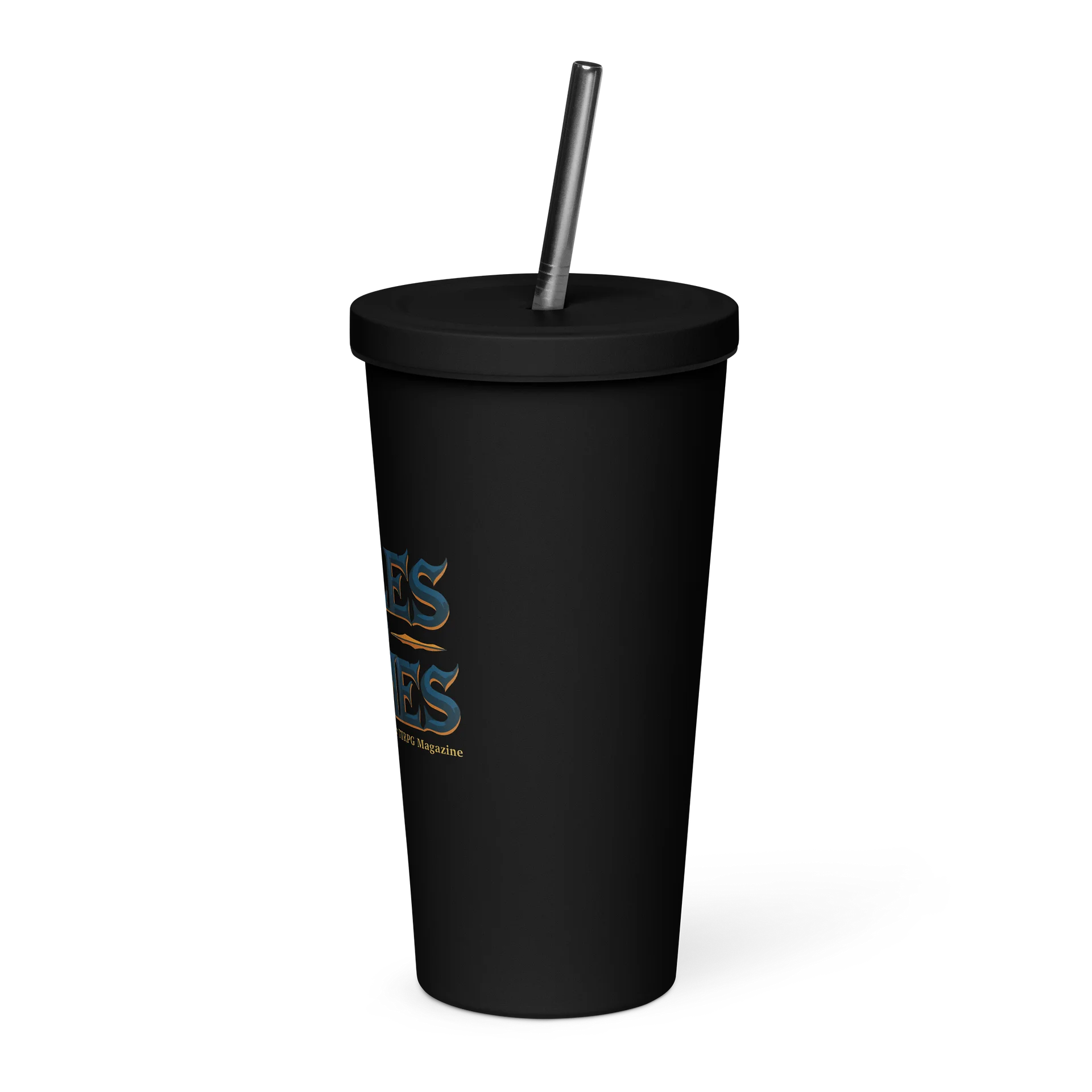 Tales & Tomes Insulated Tumbler - Stainless Steel with Straw product image (3)