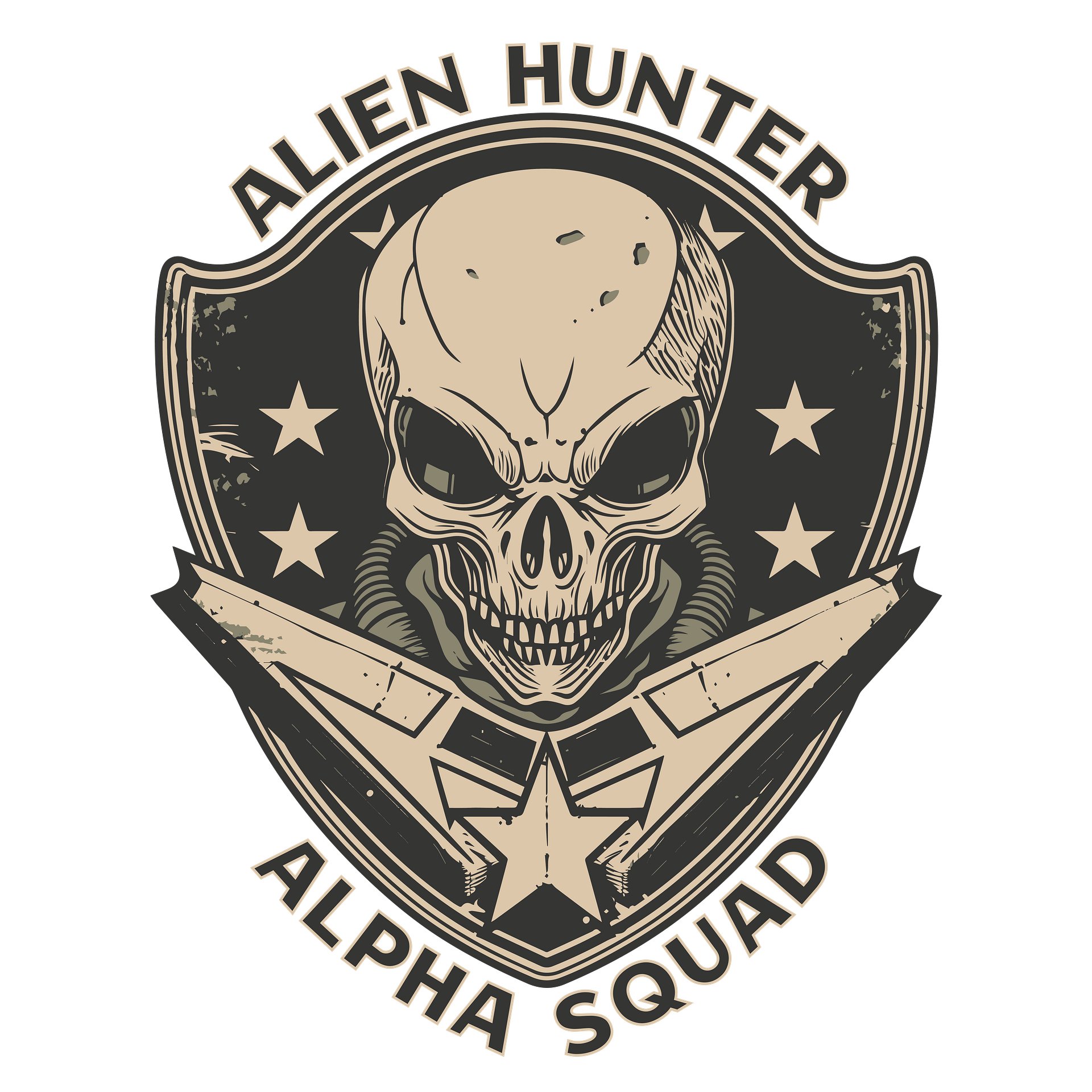 Alpha Squad Alien Hunter Cotton Tee product image (10)