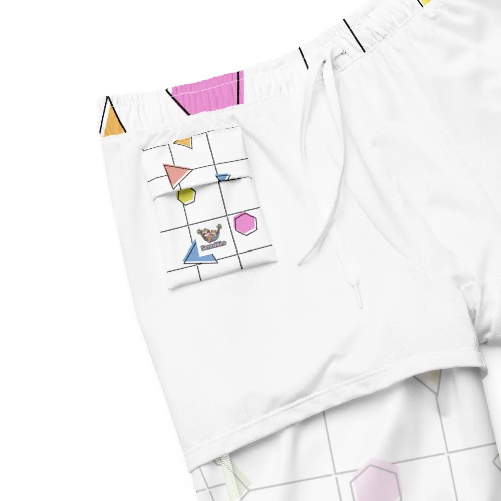 Geometric Splash All-Over Print Swim Trunks product image (6)