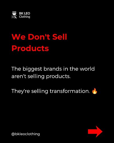 ‎The most successful brands in the world aren't selling products.
‎They're selling transformation.
‎Think about it.
‎People d...