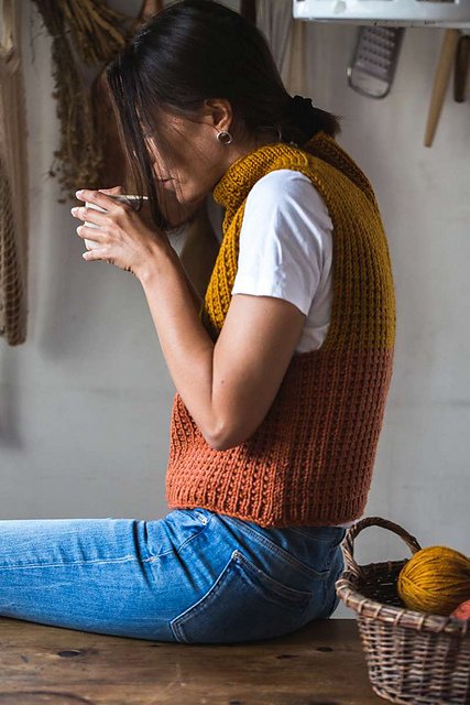 Timbo Vest Knitting Pattern product image (2)
